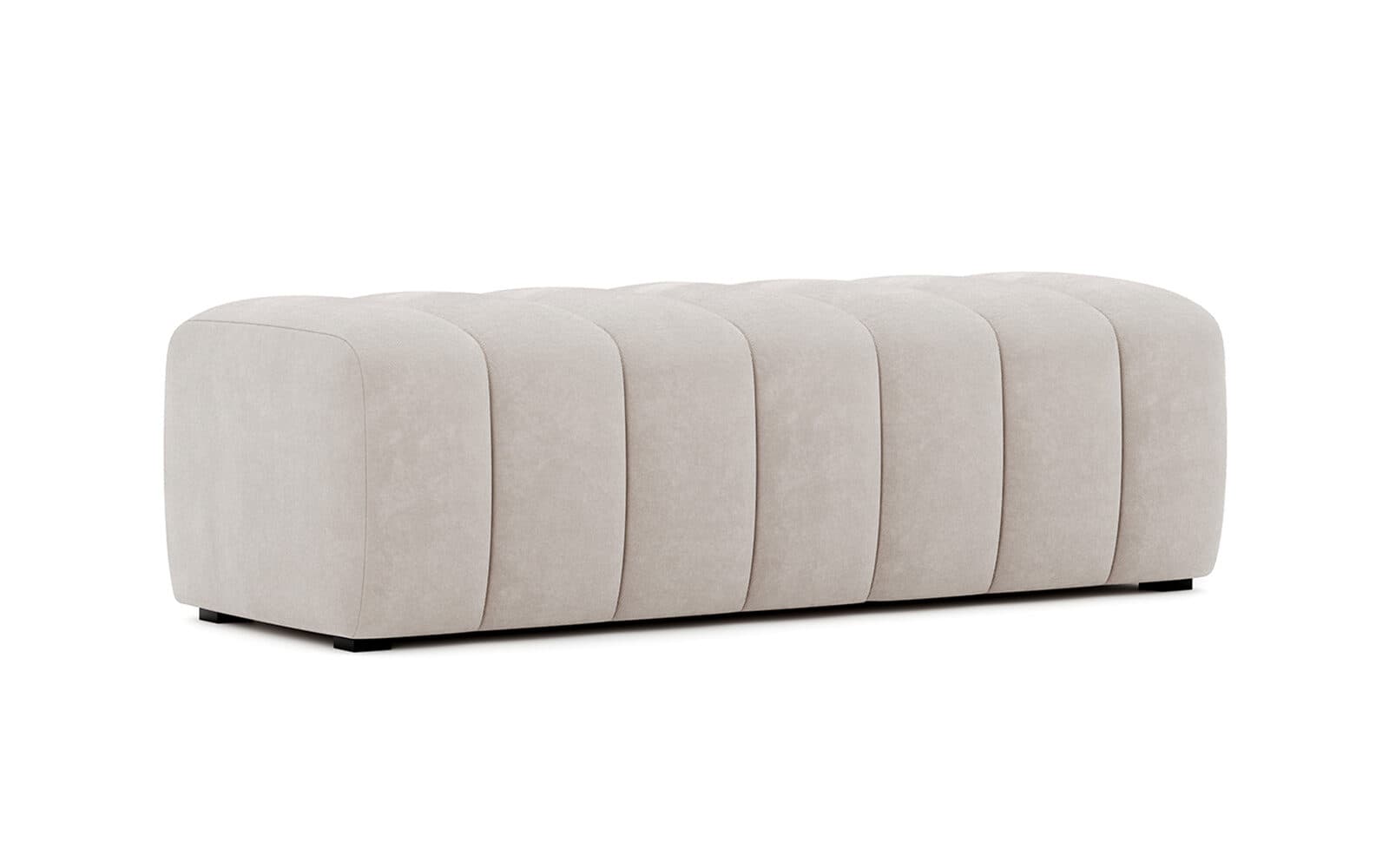 Bancheta Lessa, 129×45×41 cm din lemn masiv