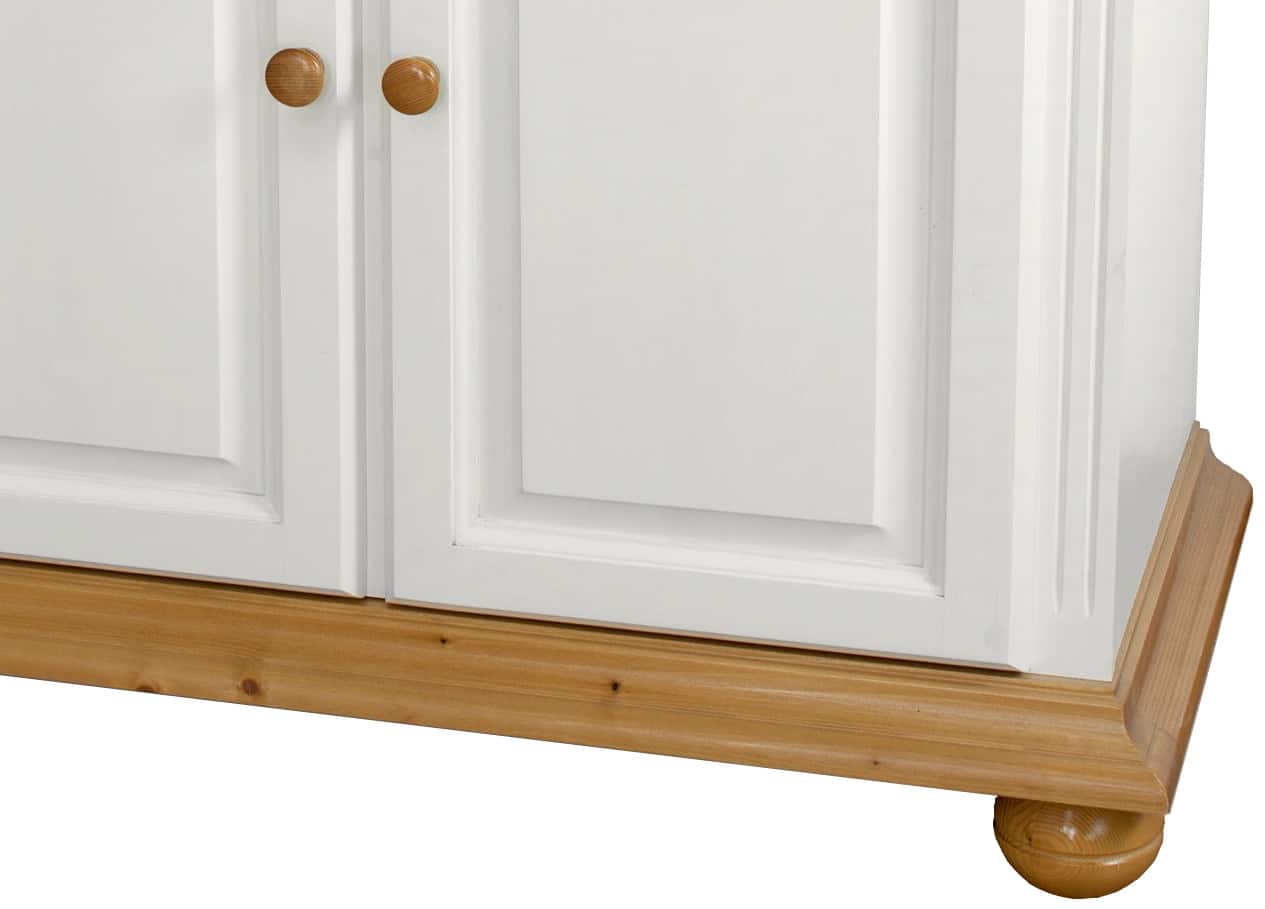 Birou Celia, Lemn Masiv, 160x75x78, Alb/Natur