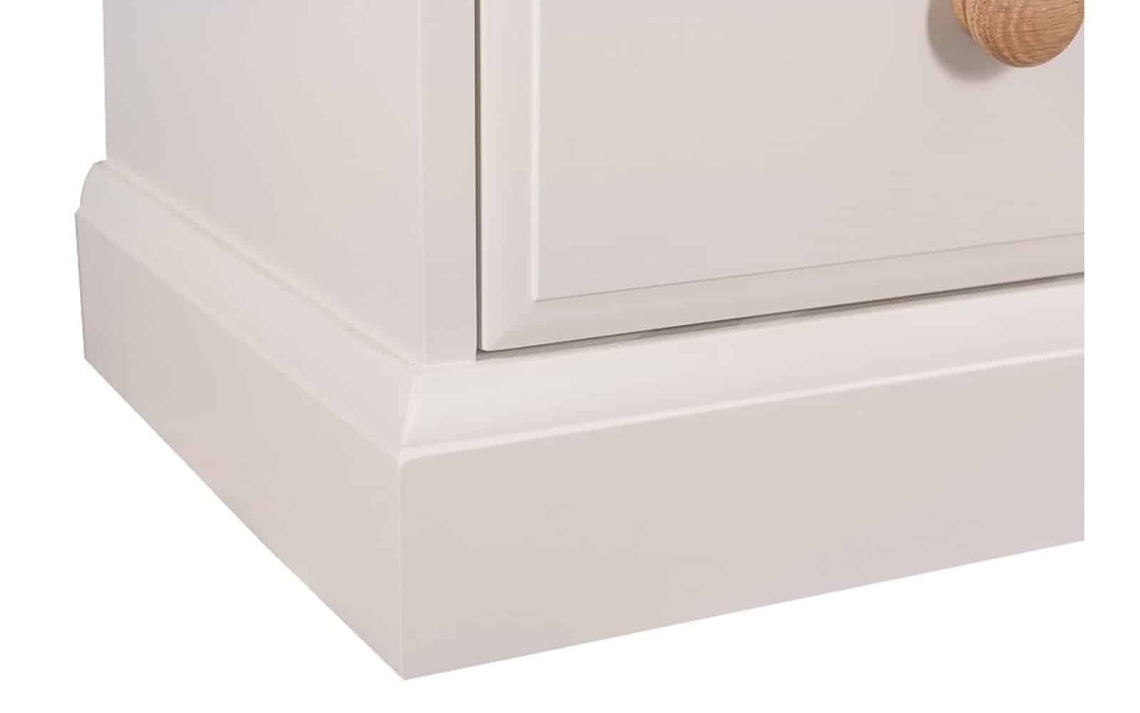 Comoda inalta Sussane, Lemn Masiv, 44x41x107cm, Gri/Natur