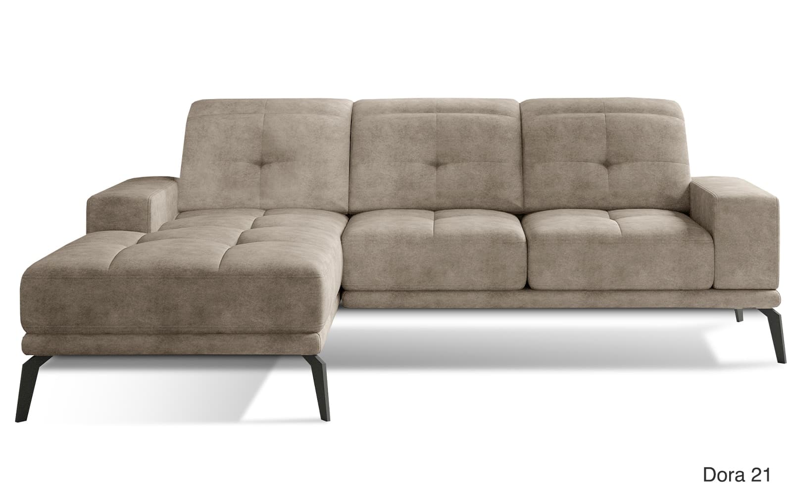 Colțar Fix Bellaire, 265x175cm, Personalizabil