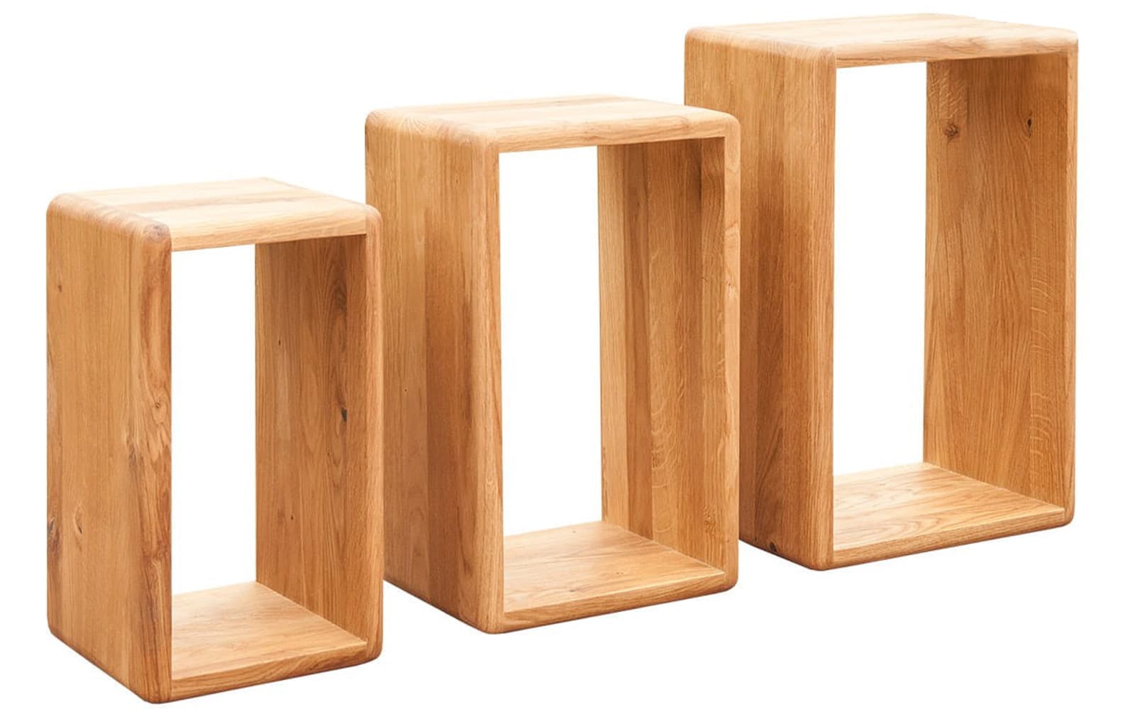 Set 3 Etajere Suspendate Dotti, Stejar Masiv
