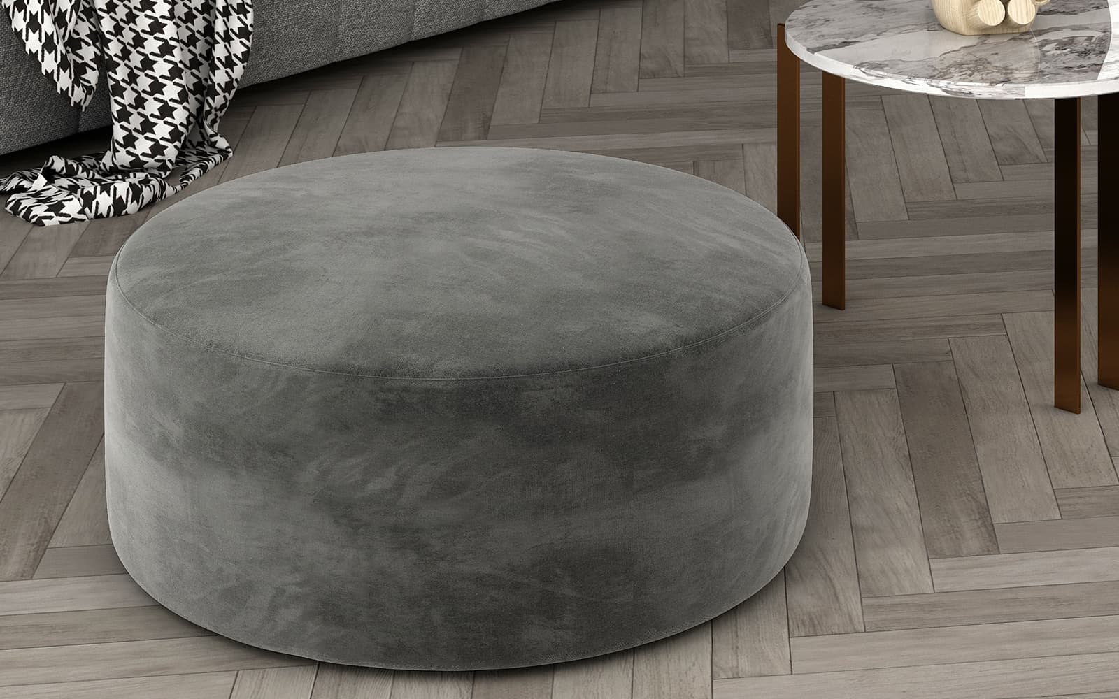 Taburet Pedro, Rotund, 75x42 cm