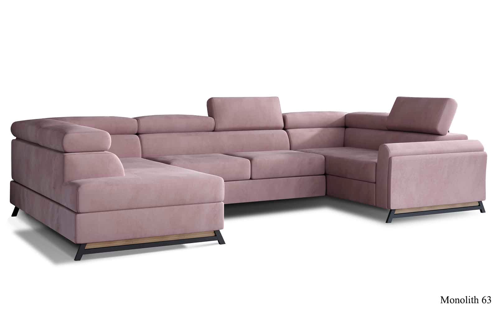 Colțar Formă U, Extensibil Amira, 330x190cm, Personalizabil
