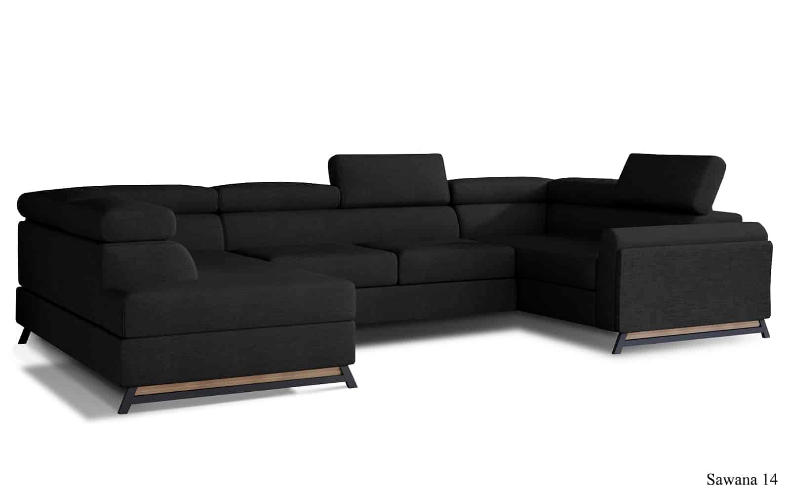 Colțar Formă U, Extensibil Amira, 330x190cm, Personalizabil