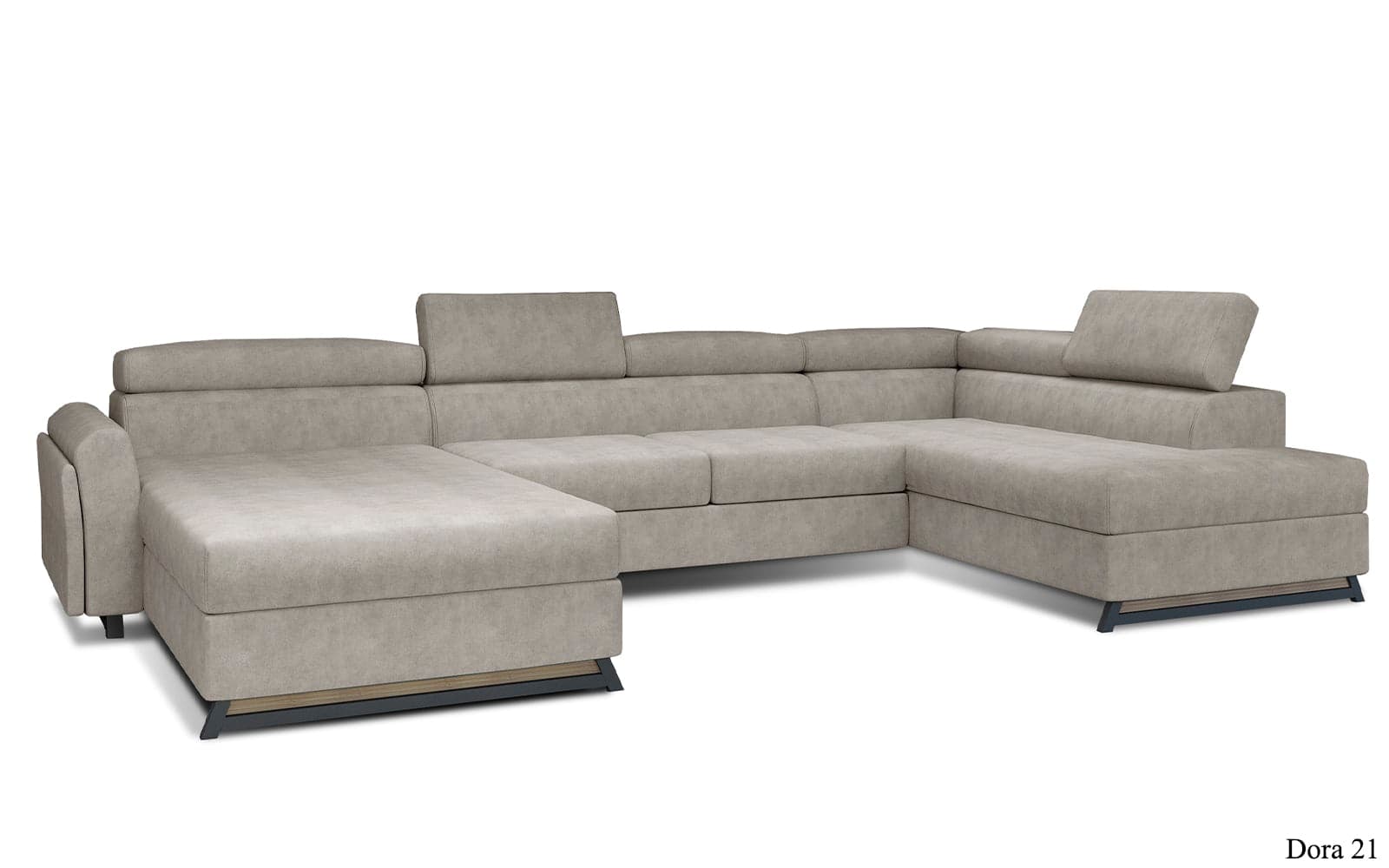 Colțar Formă U, Extensibil Joy, 370x190cm, Personalizabil