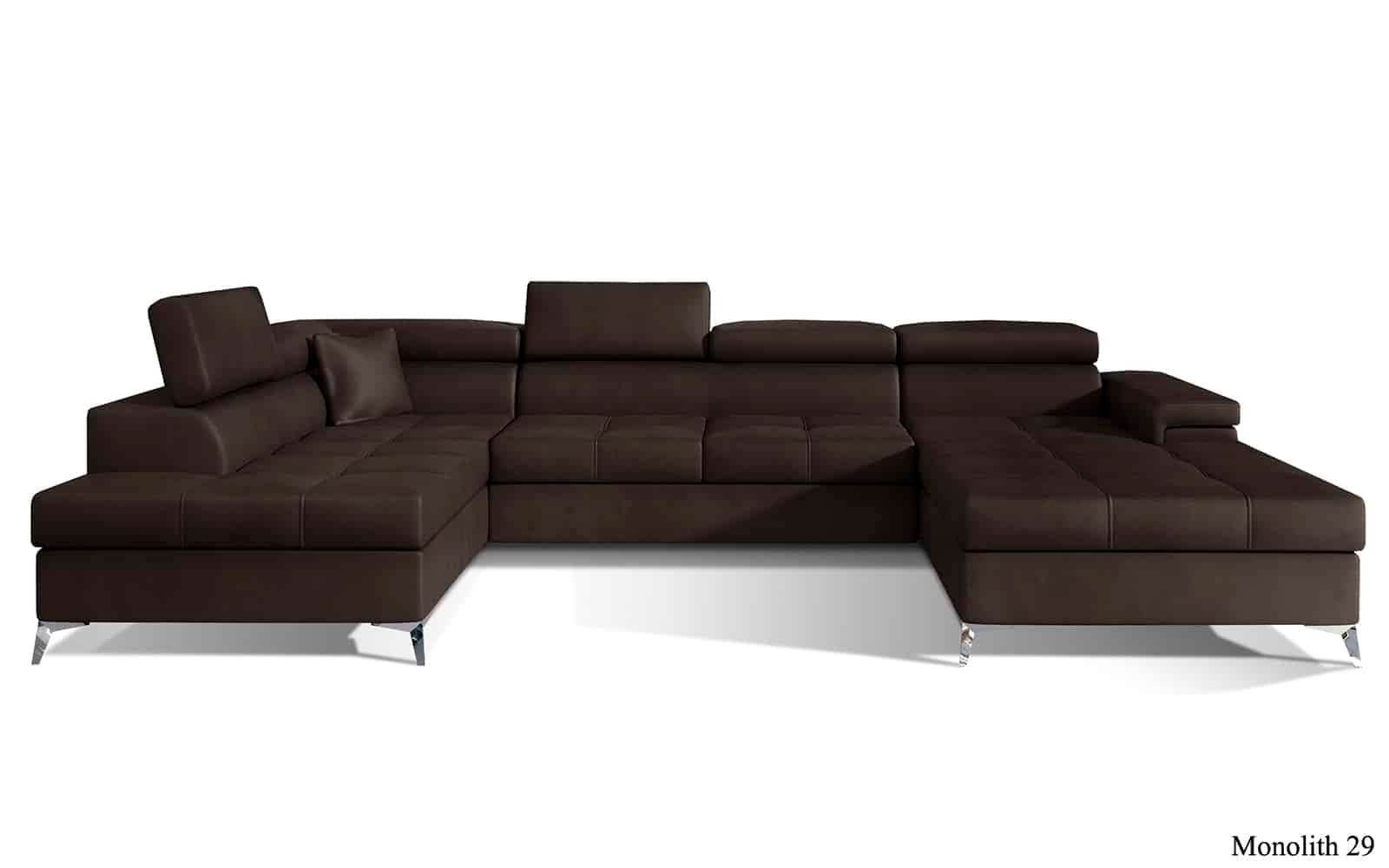 Colțar Formă U, Extensibil Linde, 345x202cm, Personalizabil