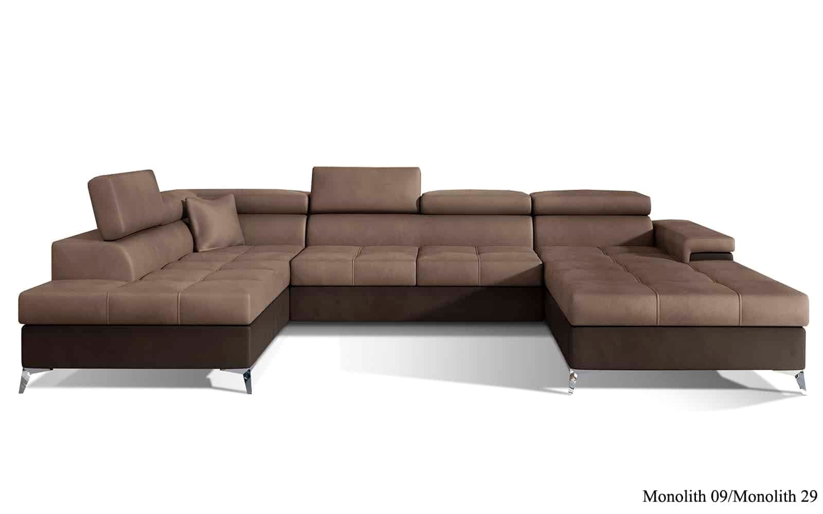 Colțar Formă U, Extensibil Linde, 345x202cm, Personalizabil