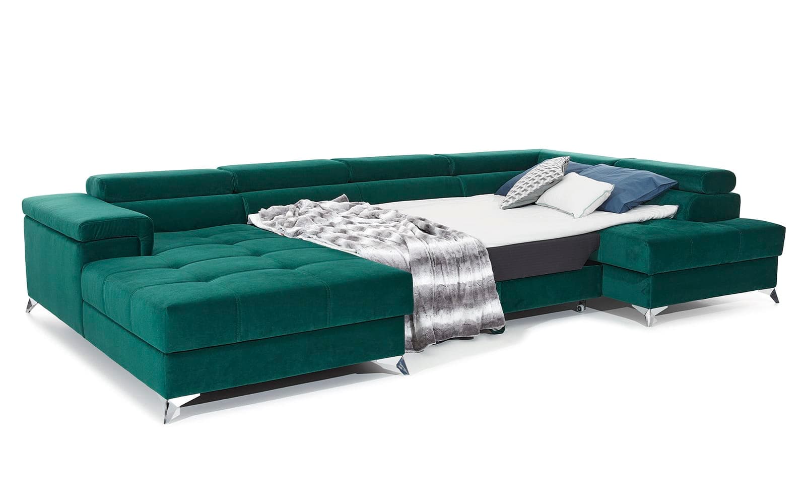 Colțar Formă U, Extensibil Linde, 345x202cm, Personalizabil