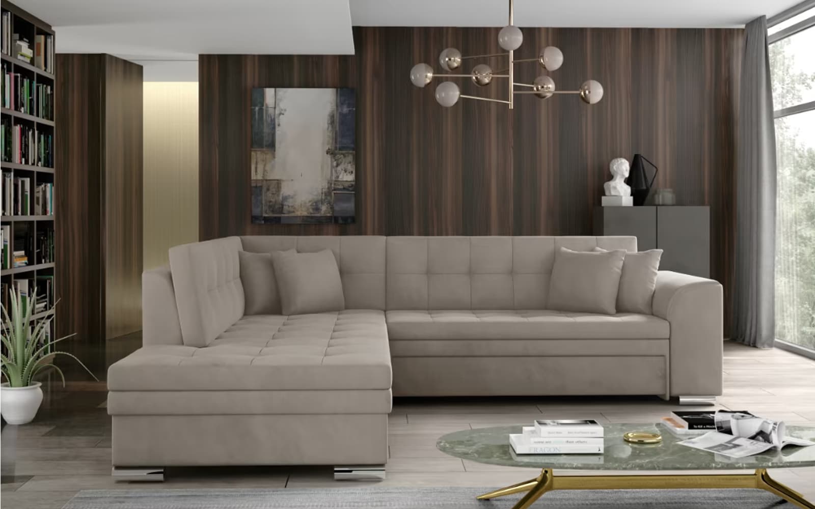 Colțar Extensibil Penelope, 260x205cm, Personalizabil