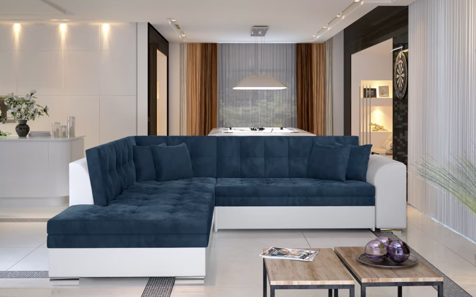 Colțar Extensibil Penelope, 260x205cm, Personalizabil