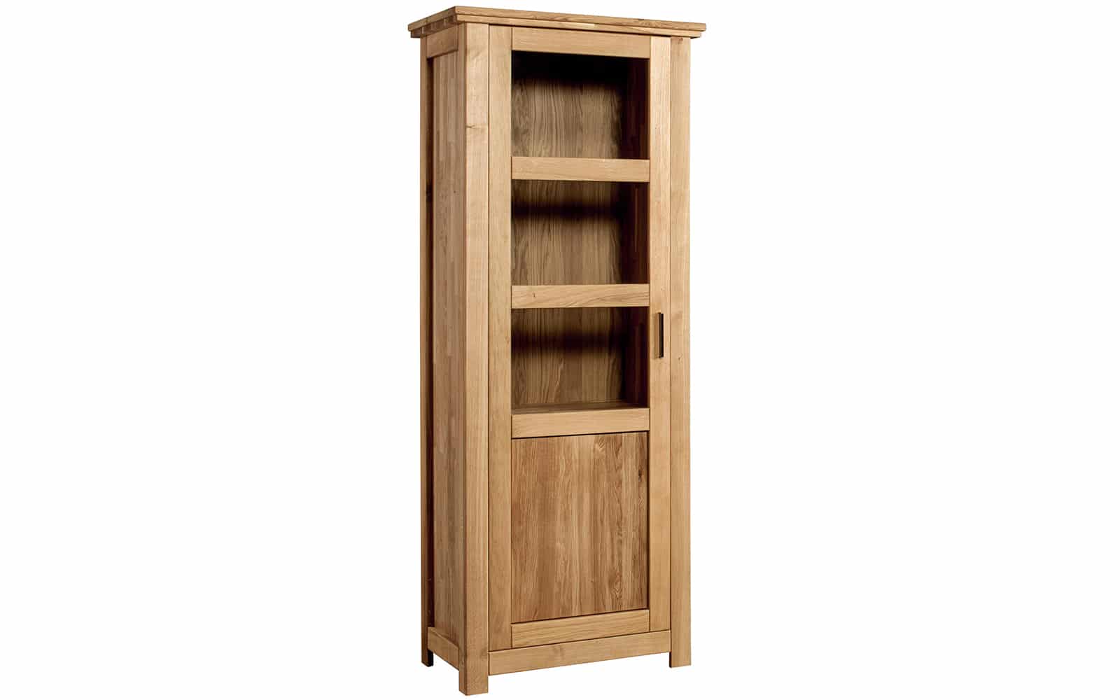 Vitrina Lucca dreapta, Stejar Masiv, 203.8x81.1x48 cm