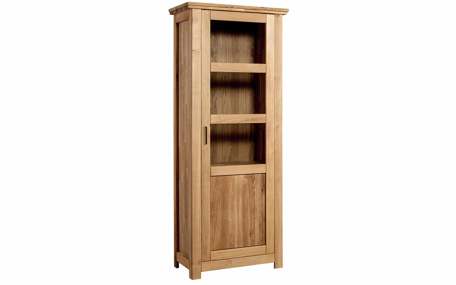 Vitrina Lucca stânga, Stejar Masiv, 203.8x81.1x48 cm