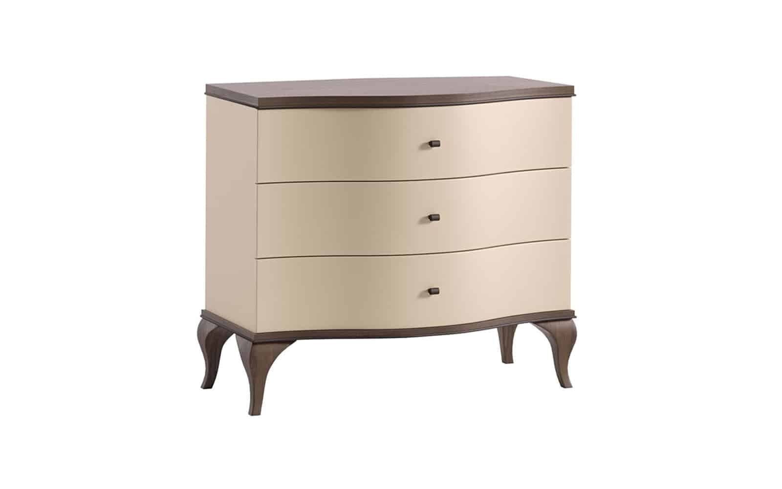 Comoda Leona,  97x51x87 cm, Crem-Nuc