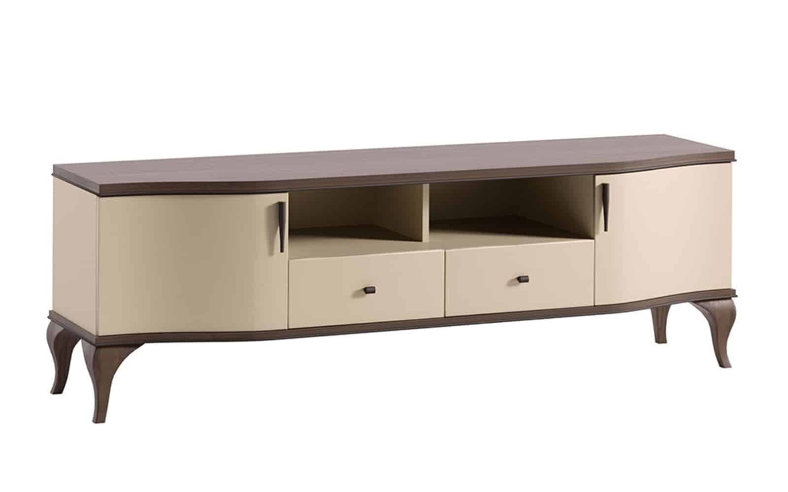 Comoda TV  Leona,  187x51x61cm,Crem-Nuc