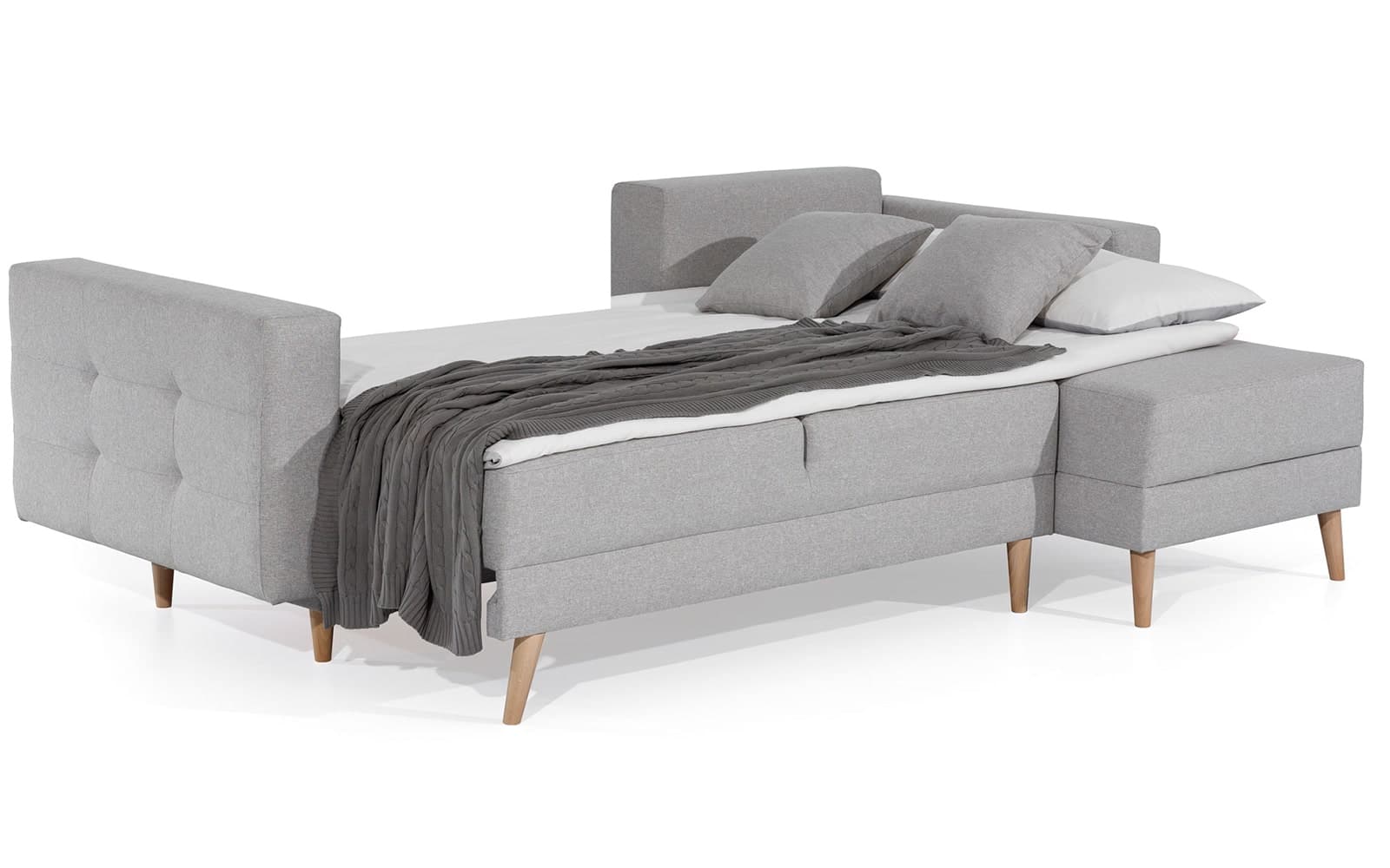 Colțar Extensibil Oslo, 250x162cm, Ladă Depozitare, Personalizabil