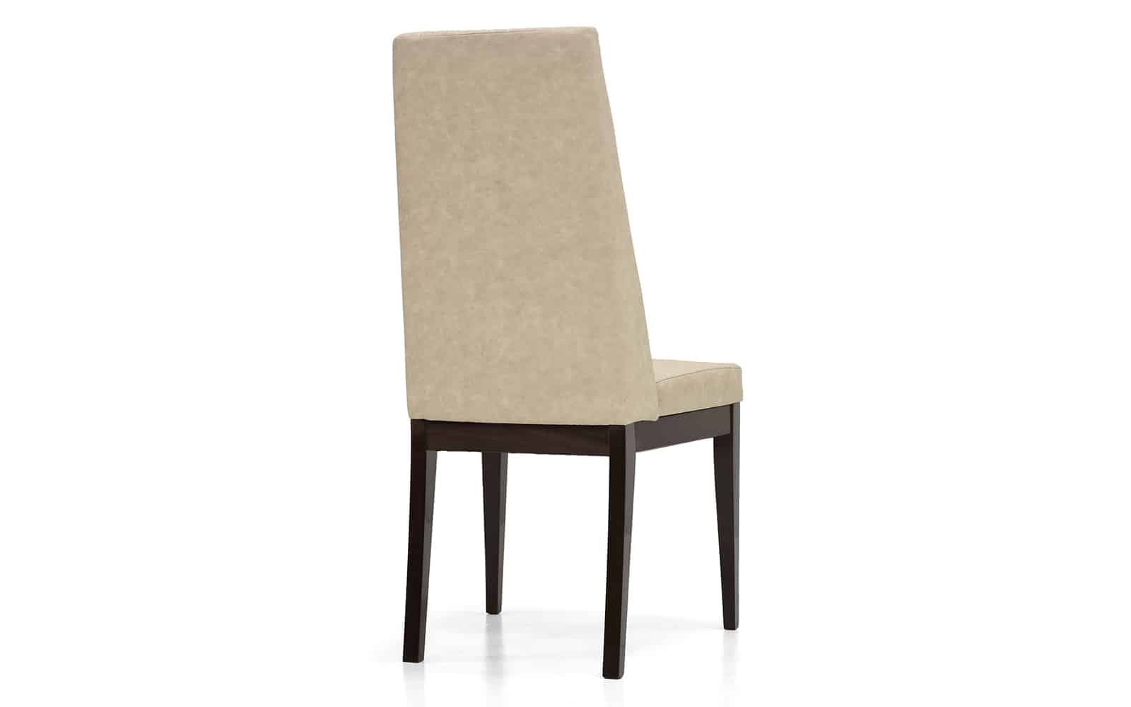 Scaun Devon, Nuc Lucios - Catifea Crem, L 52 x A 58 x H 106,5 cm