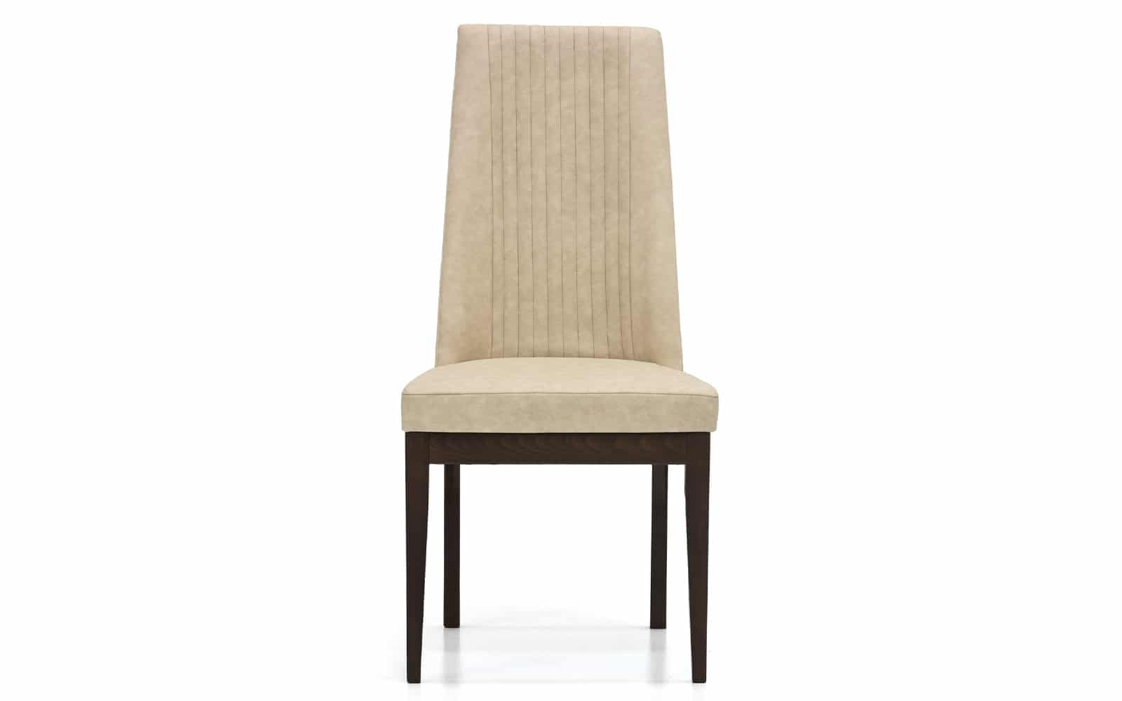 Scaun Devon, Nuc Lucios - Catifea Crem, L 52 x A 58 x H 106,5 cm