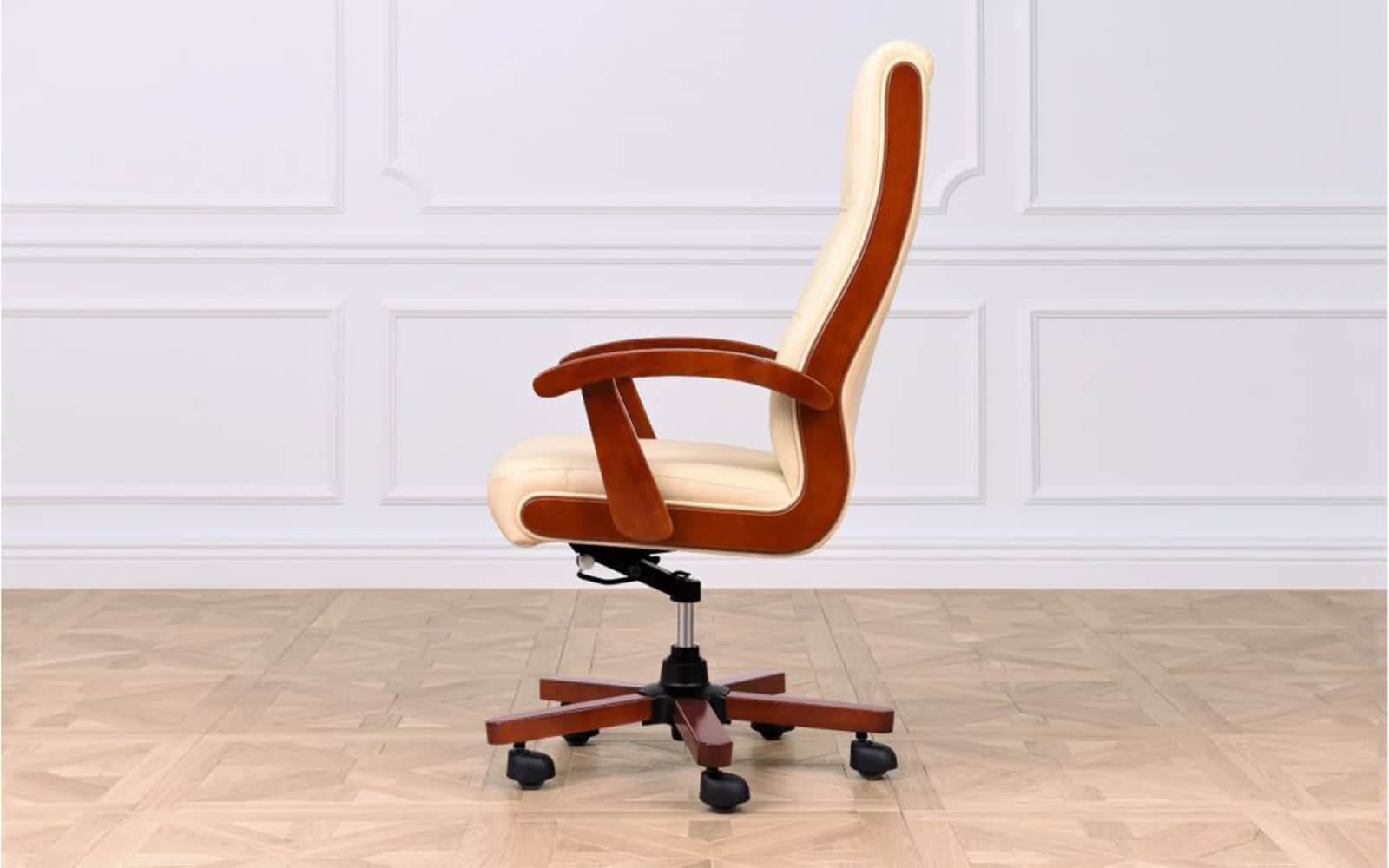Scaun Toronto, Model T1, Coniac - Piele Crem