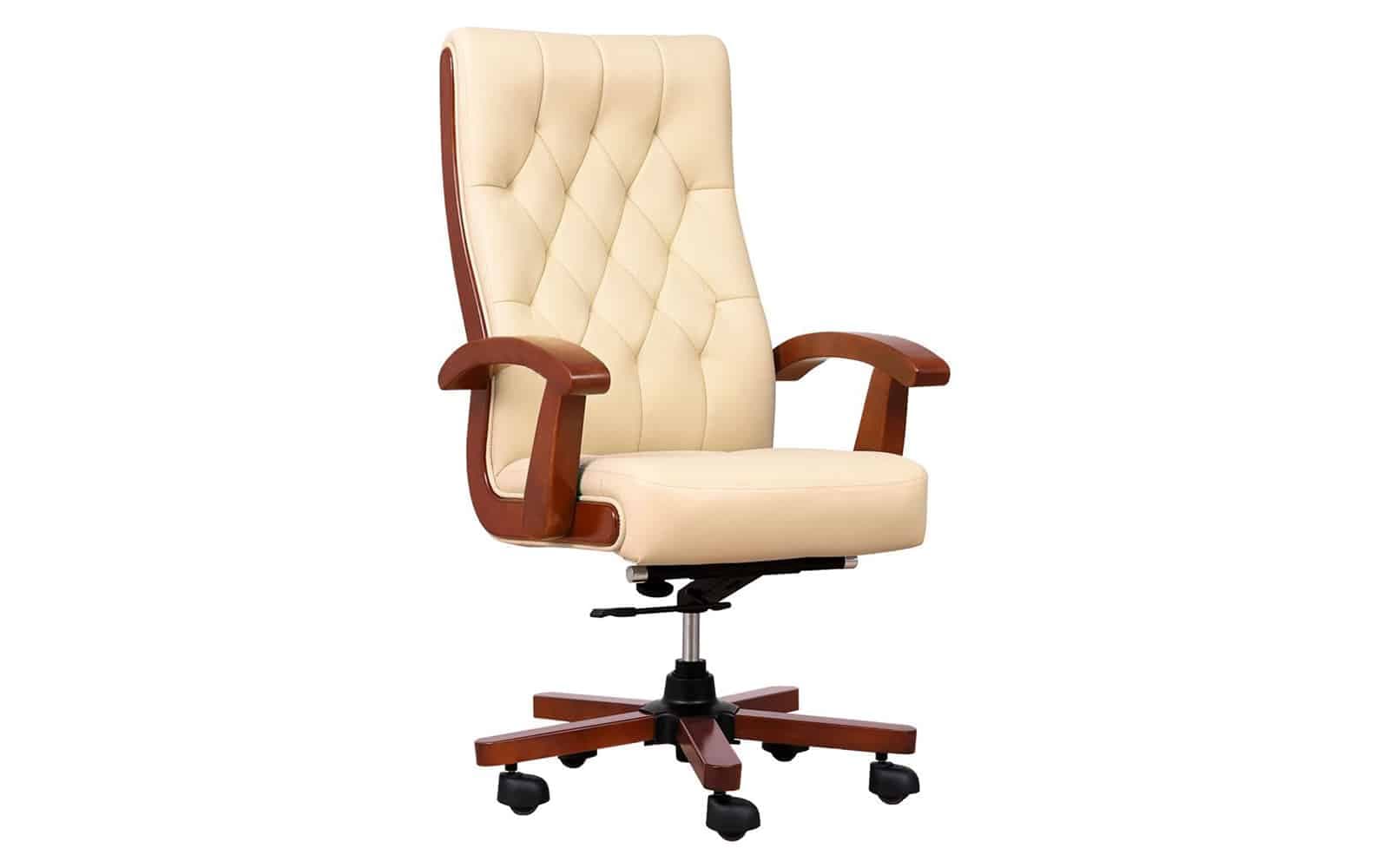 Scaun Toronto, Model T1, Coniac - Piele Crem
