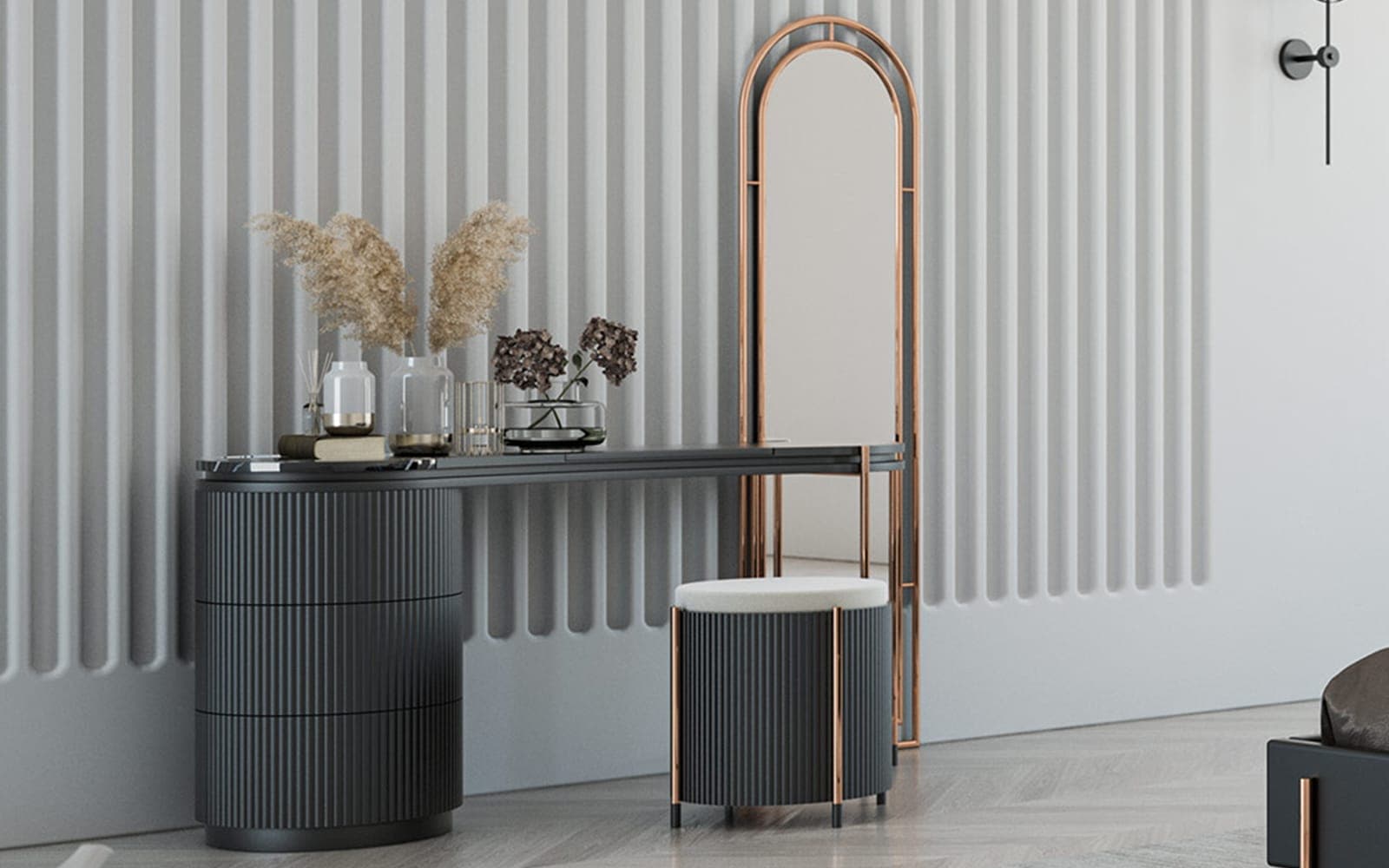 Comoda Calista, 160x77x50/43 cm