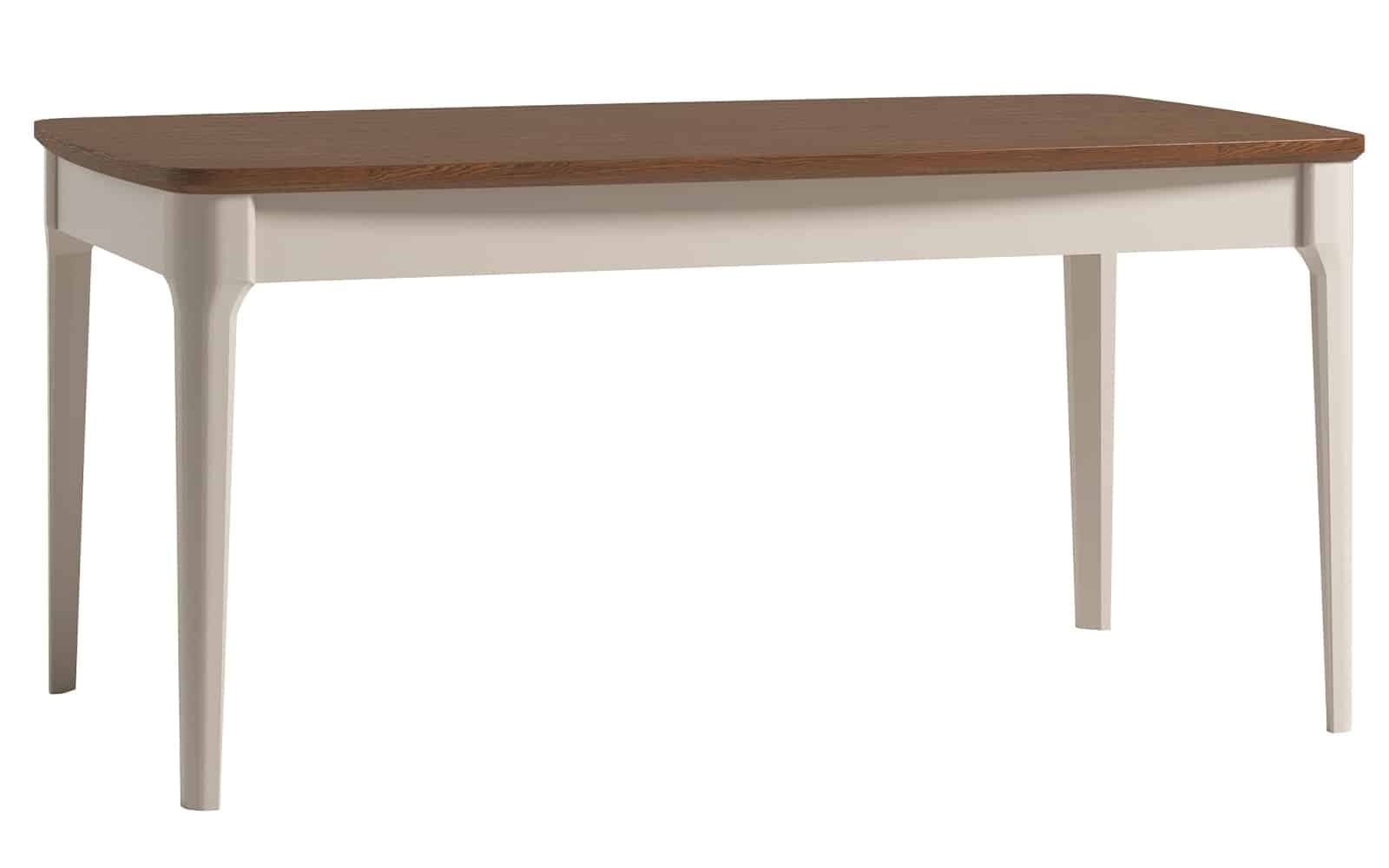 Masă Dining Extensibilă Napoli, 160/250x90x77cm, Crem/Nuc