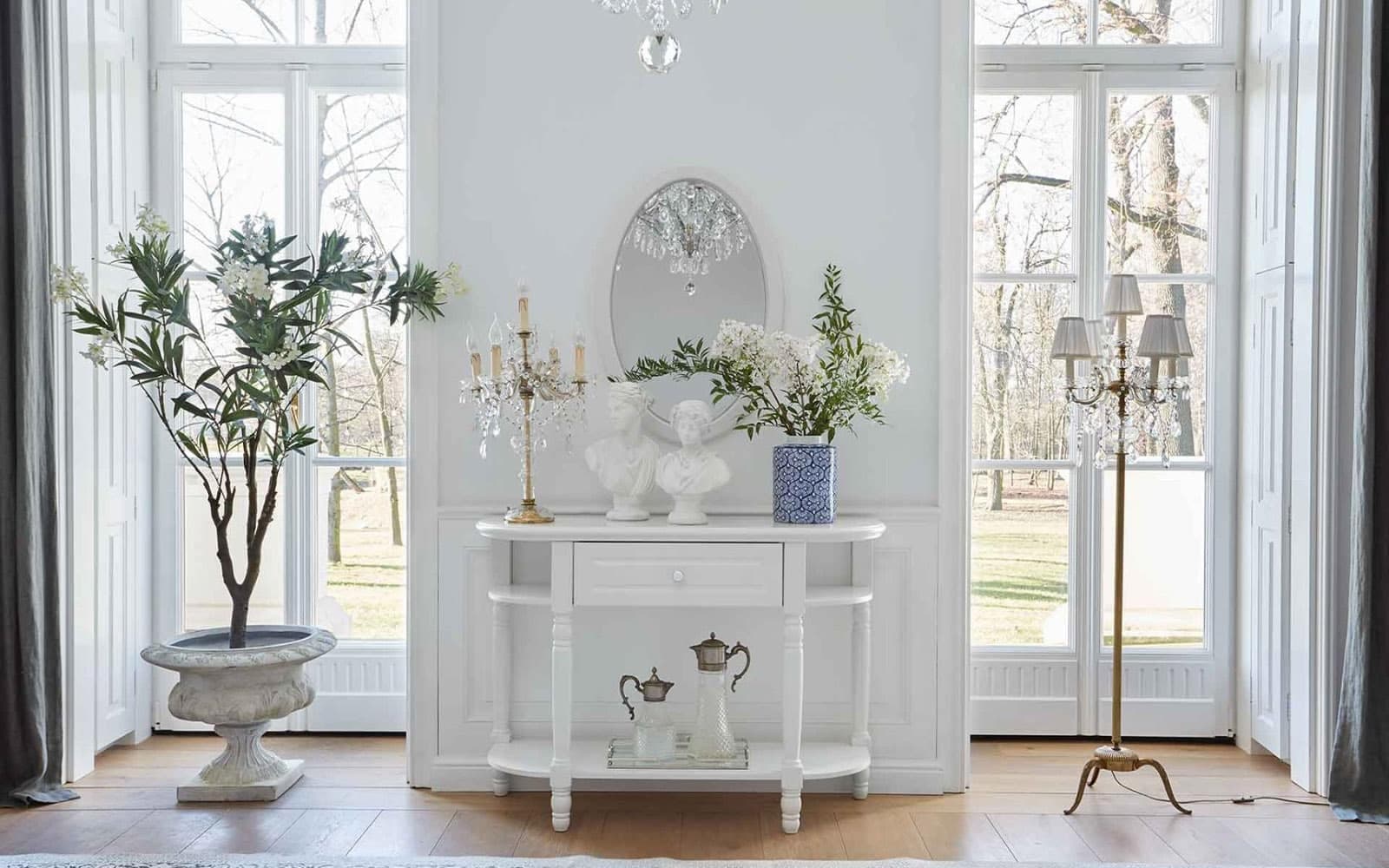 Consola Elizabeth, 120x43x80cm, Alb