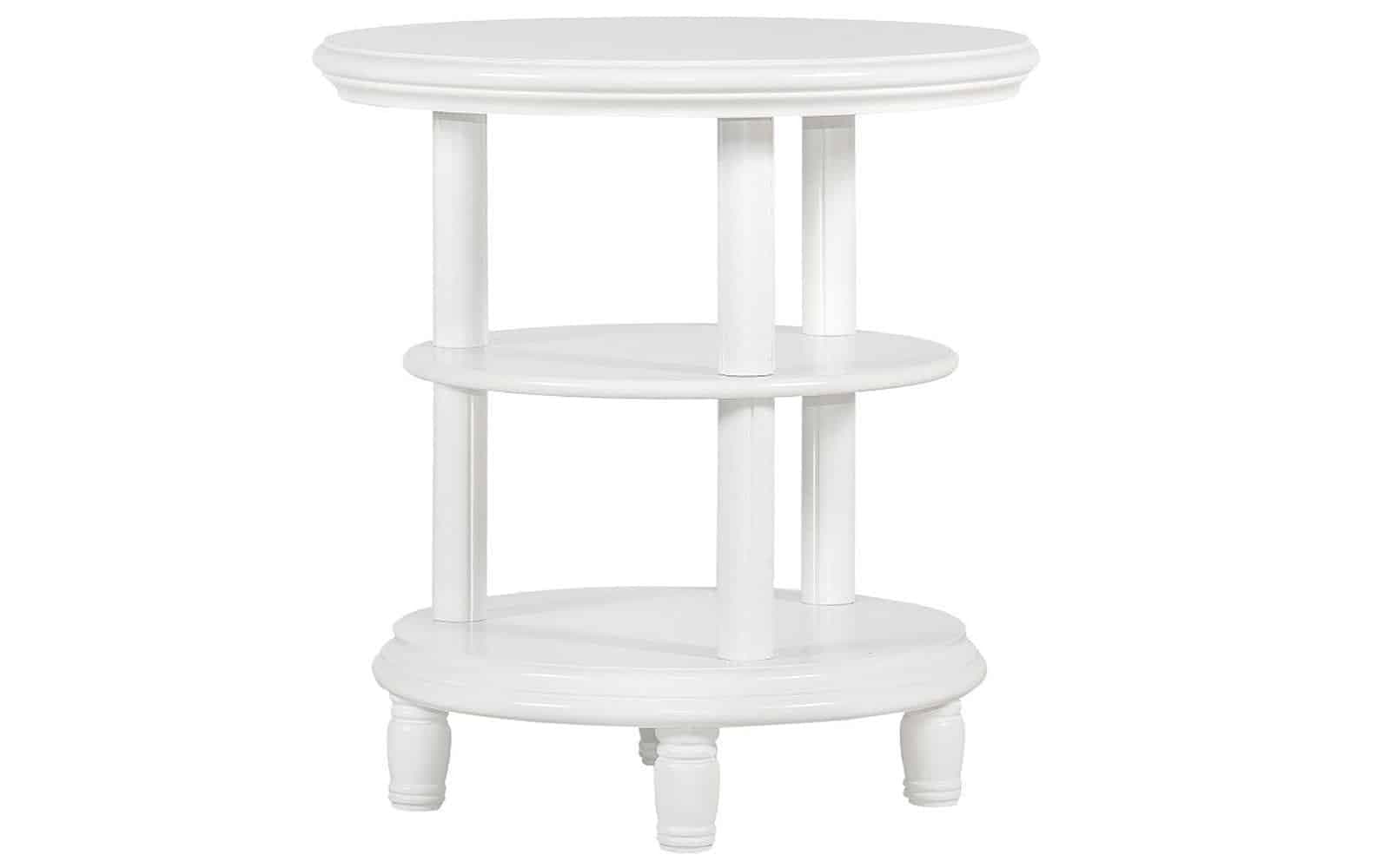 Masa de cafea rotunda Elizabeth, 60x60cm, Alb