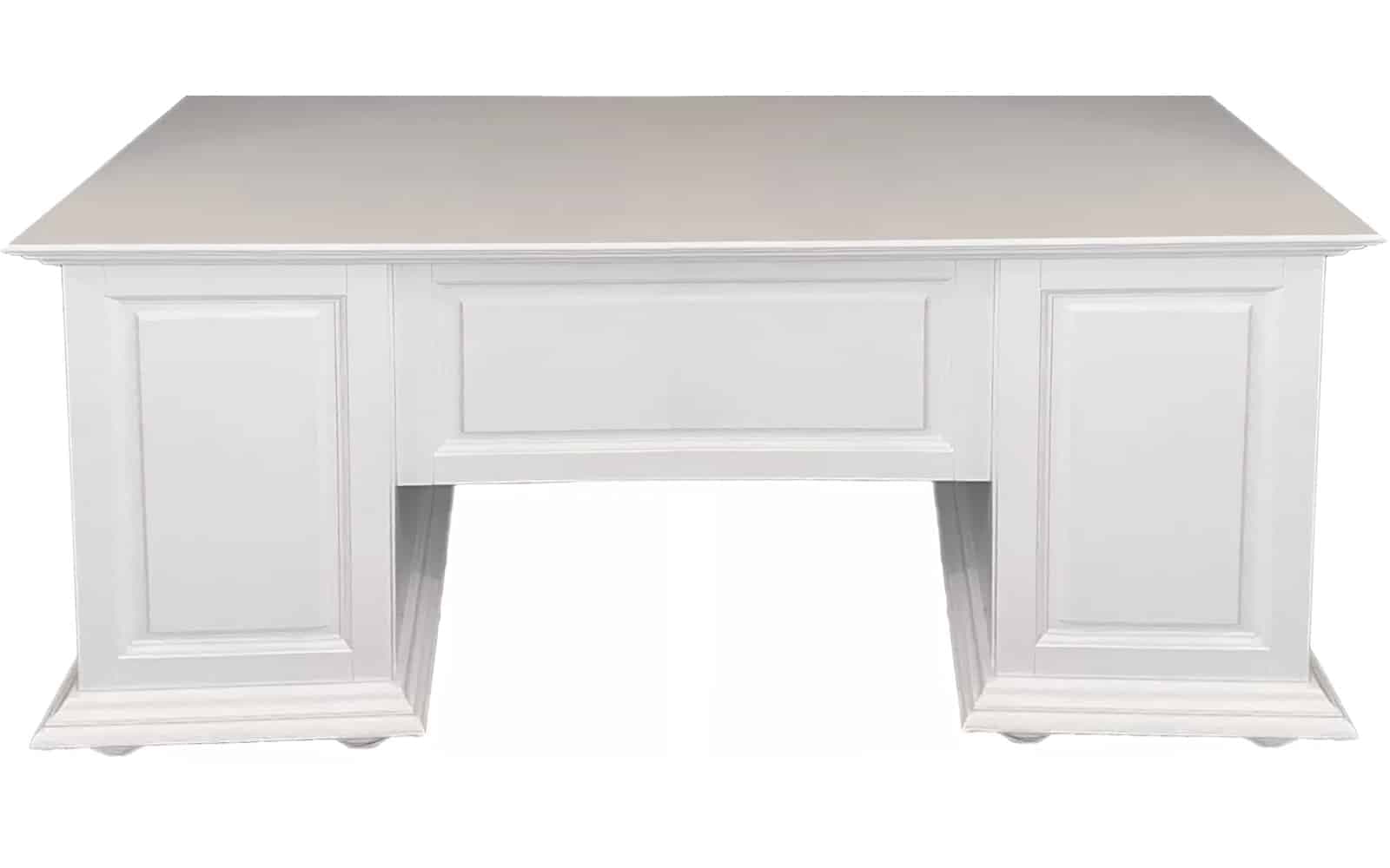 Birou Natalie, Lemn Masiv, 160x76x76cm, Alb
