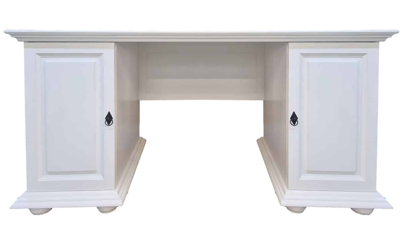 Birou Natalie, Lemn Masiv, 160x76x76cm, Alb