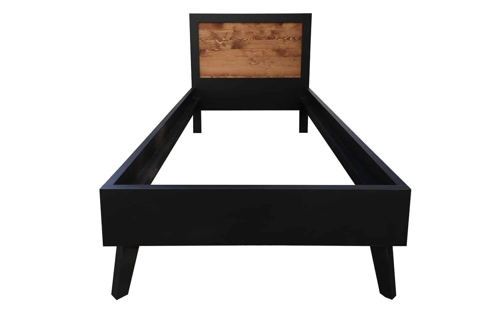 Pat Timeless, Lemn Masiv, 90x190 cm, Negru