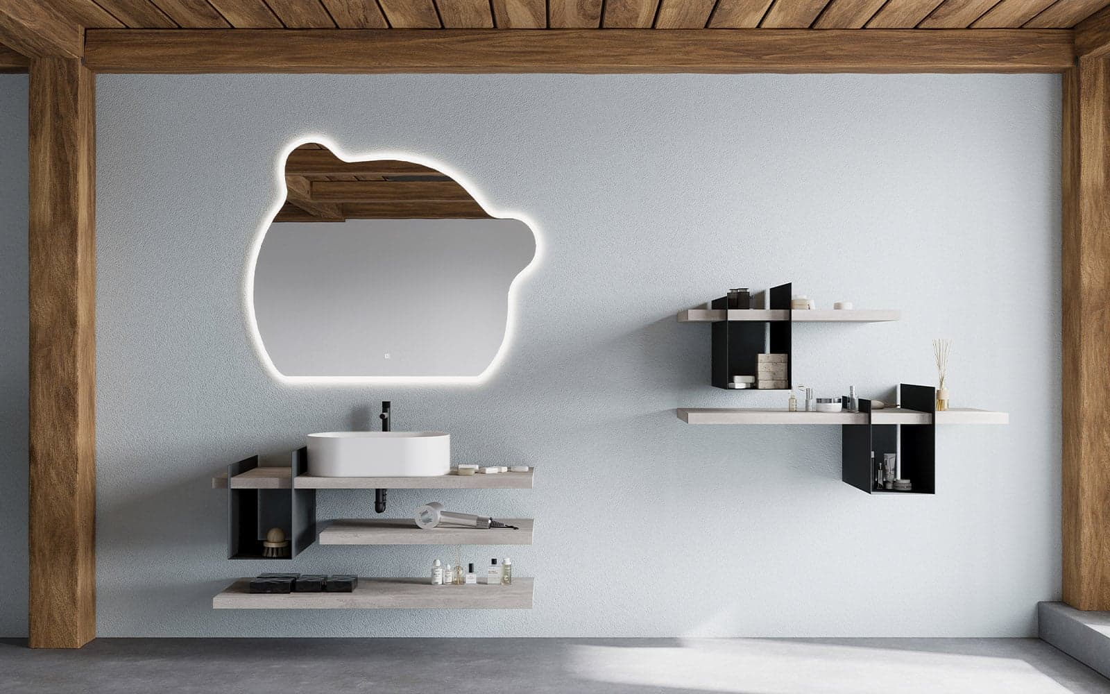 Oglindă cu iluminare LED si acționare touch, 120x100cm