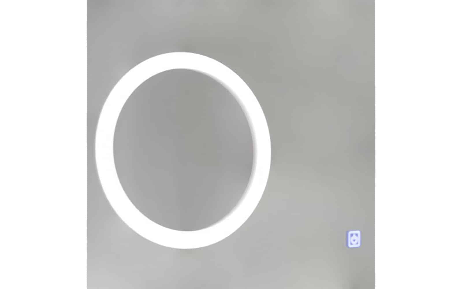 Oglinda cu Ceas, Iluminare LED si Lupa Touch, 100x70cm