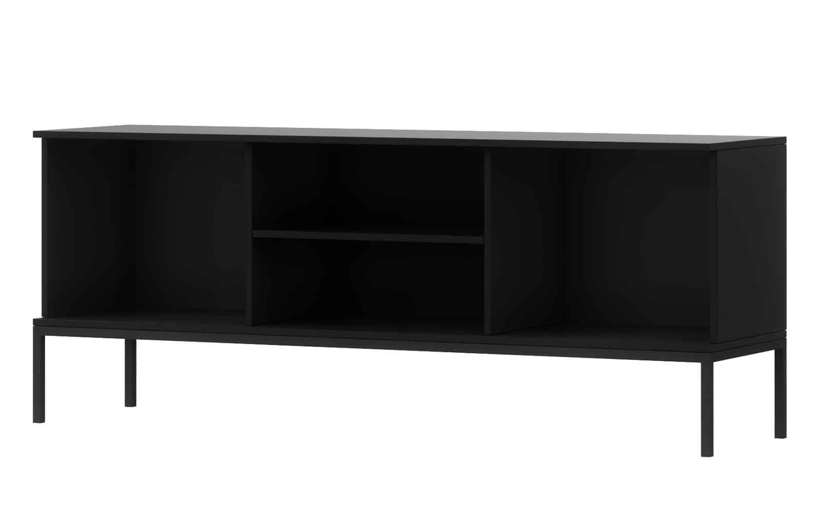 Comodă TV Sia, 150x40x60cm, Negru