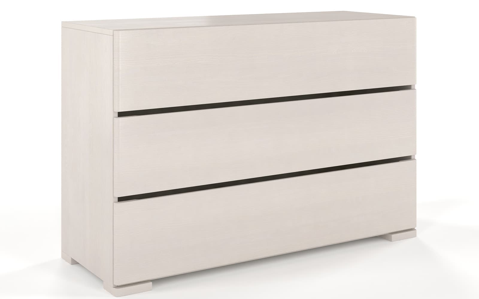 Comodă TerraCraft, Lemn Masiv Pin, 3 sertare, 120x45x81cm