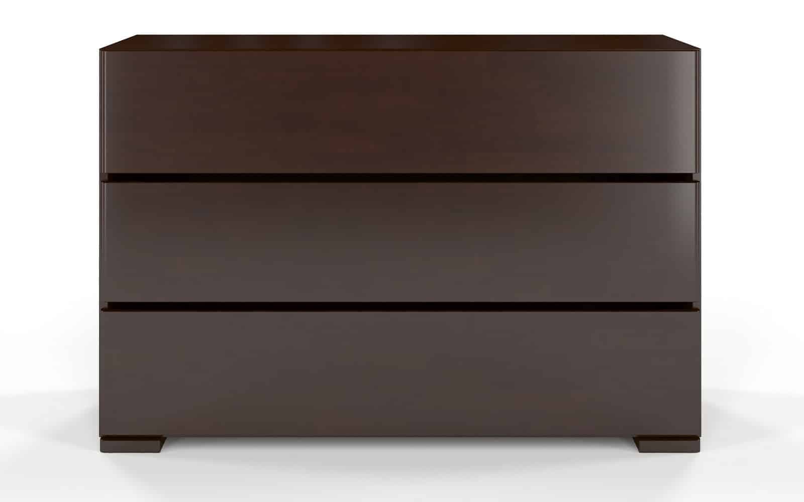 Comodă TerraCraft, Lemn Masiv Fag, 3 sertare, 120x45x81cm