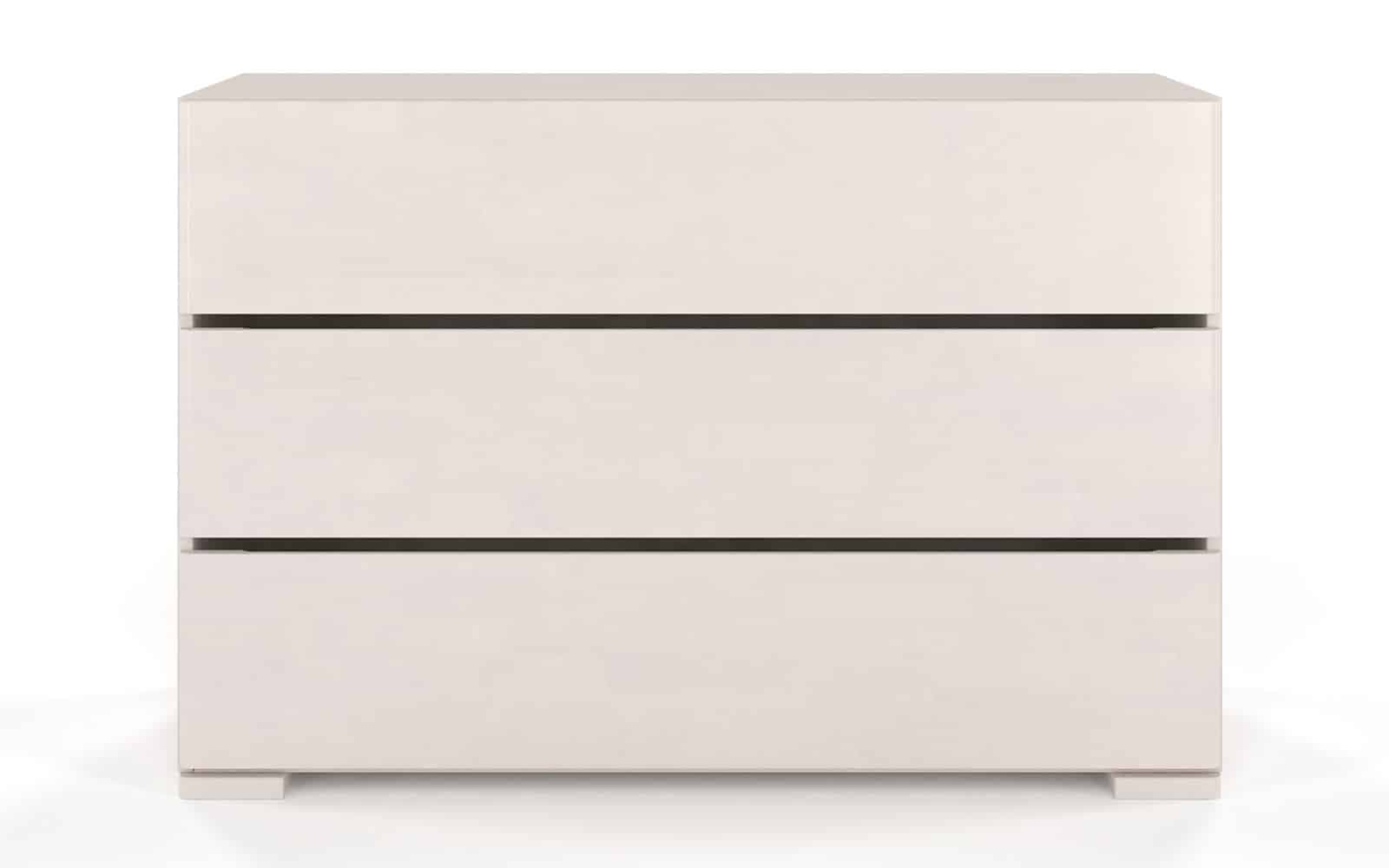 Comodă TerraCraft, Lemn Masiv Fag, 3 sertare, 120x45x81cm