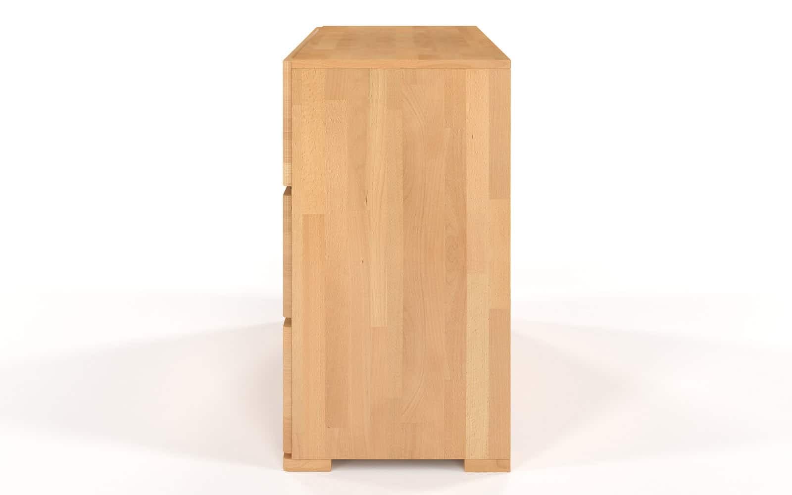 Comodă TerraCraft, Lemn Masiv Fag, 3 sertare, 120x45x81cm