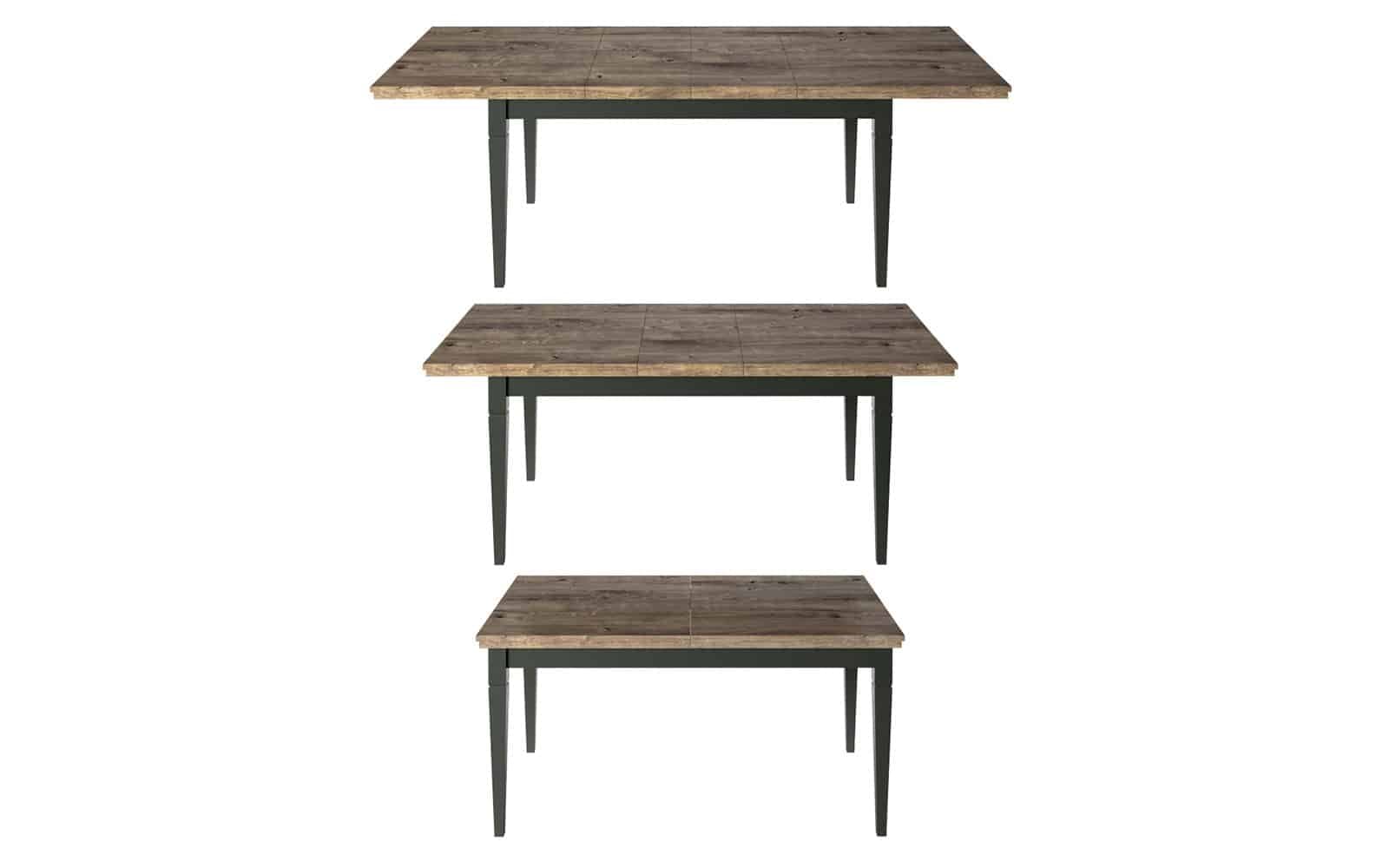 masă extensibilă jardon, 160/200/240x90x79cm, alb (copiază)