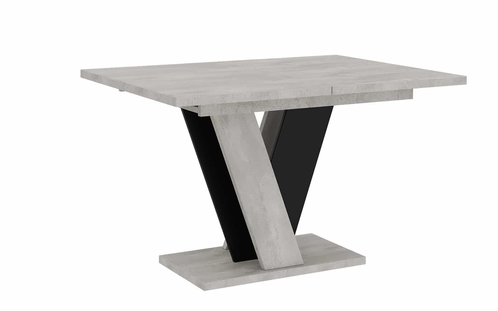 masă dining extensibilă bellavista, 120/160x90 cm, negru artizanal (copiază)