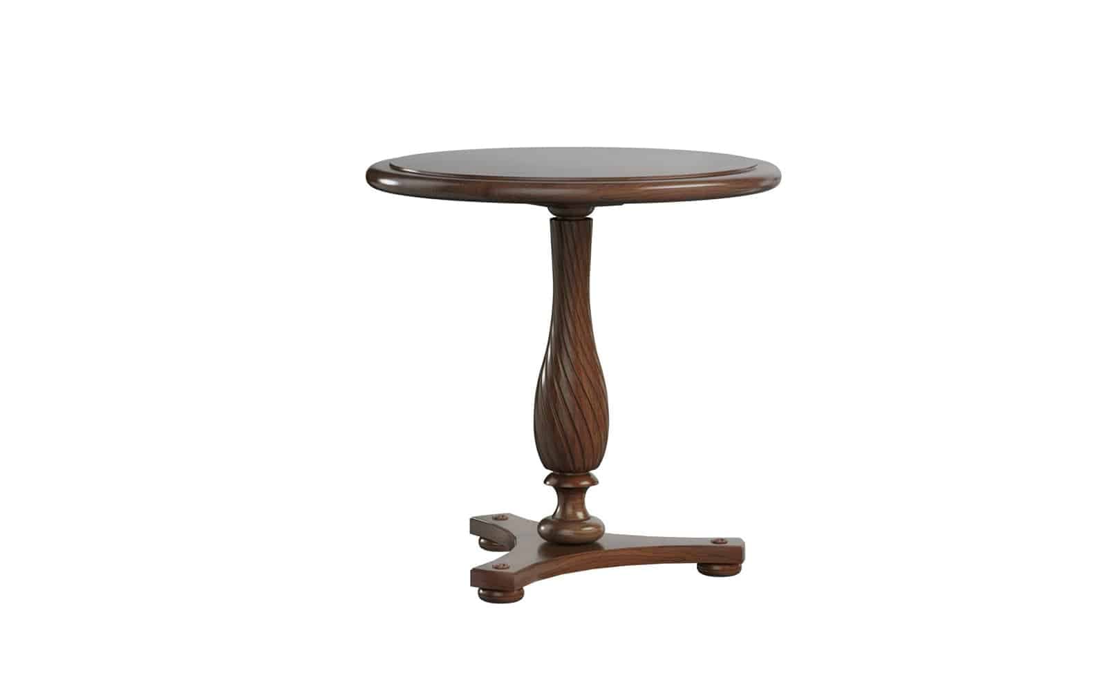 Măsuță de Cafea Înaltă Alexandros, Rotundă, Nuc, Ø80 cm