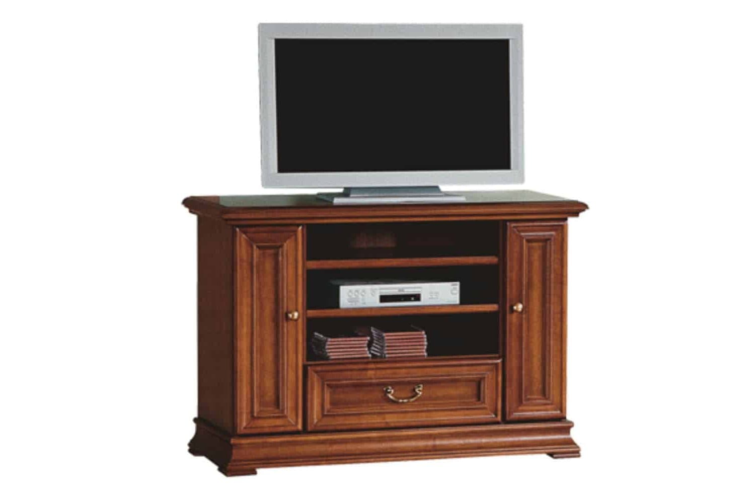 Comodă TV Ravino, Lemn Masiv, Nuc, 108,2 x 47,5 x 76,2 cm