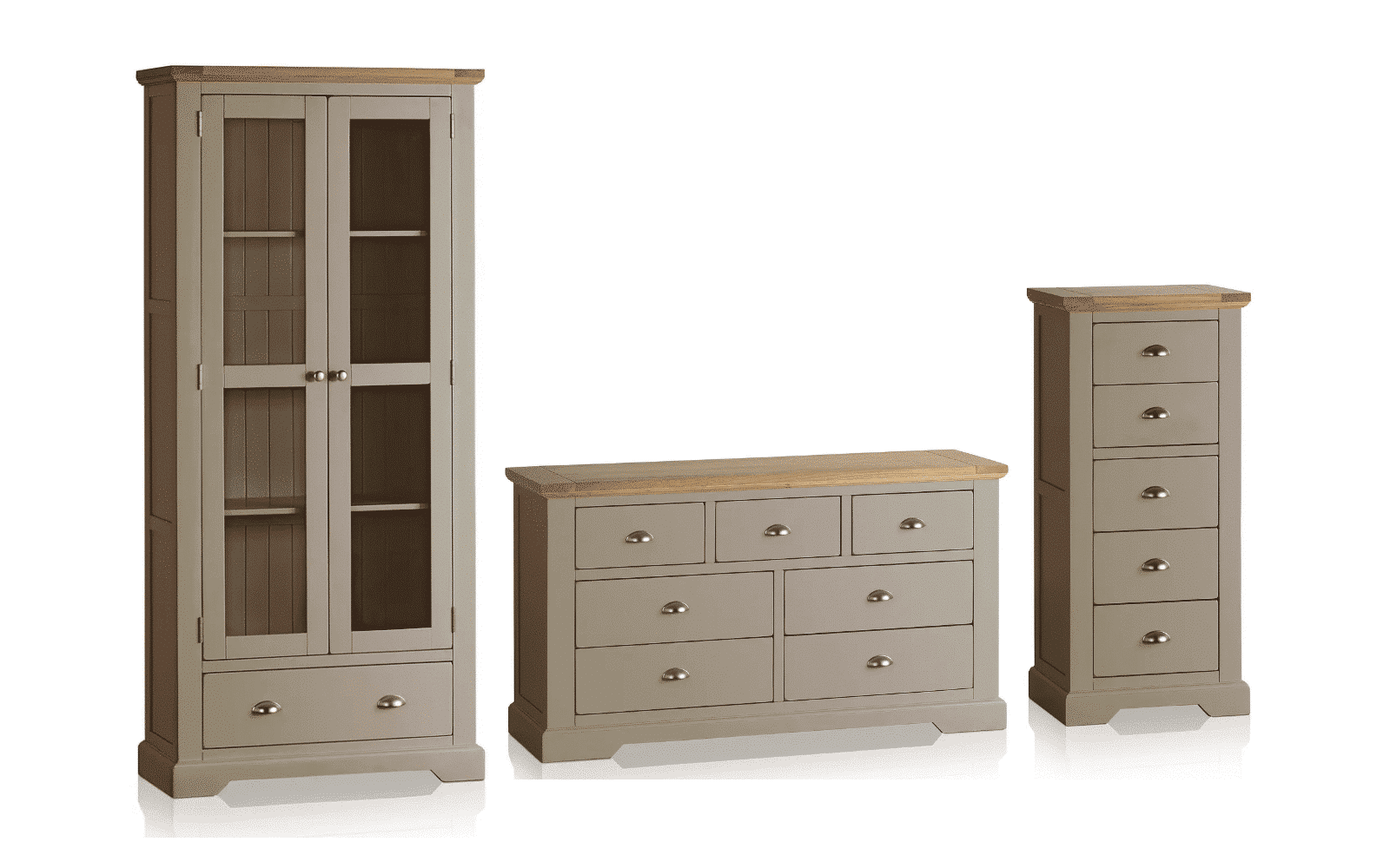 Set Living Ives, Lemn Masiv, Personalizabil, Gri