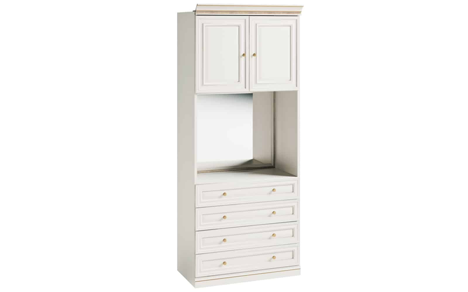 Dulap Vanna VI, 2 Uși, Lemn Masiv, 100,4 x 62,5 x 245,8 cm