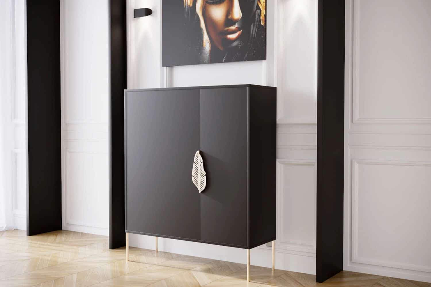 Pantofar Merlin, Personalizabil, Accesorii placate cu Aur, 100 x 35 x 120 cm