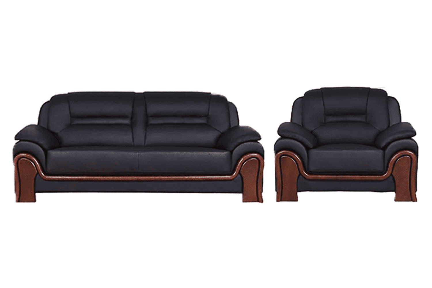 Set Toronto, Lemn Masiv, Negru-Nuc