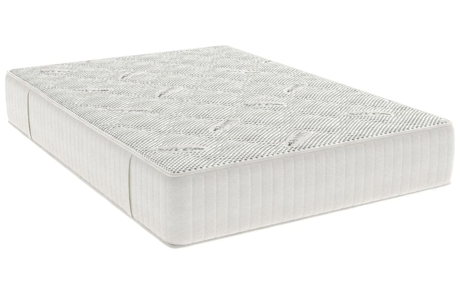 saltea cu spuma memorie silvercare, grosime 24 cm, husă cu ioni de argint, cu mânere, fermitate medie