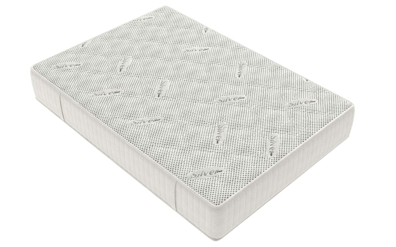 saltea cu spuma memorie silvercare, grosime 24 cm, husă cu ioni de argint, cu mânere, fermitate medie