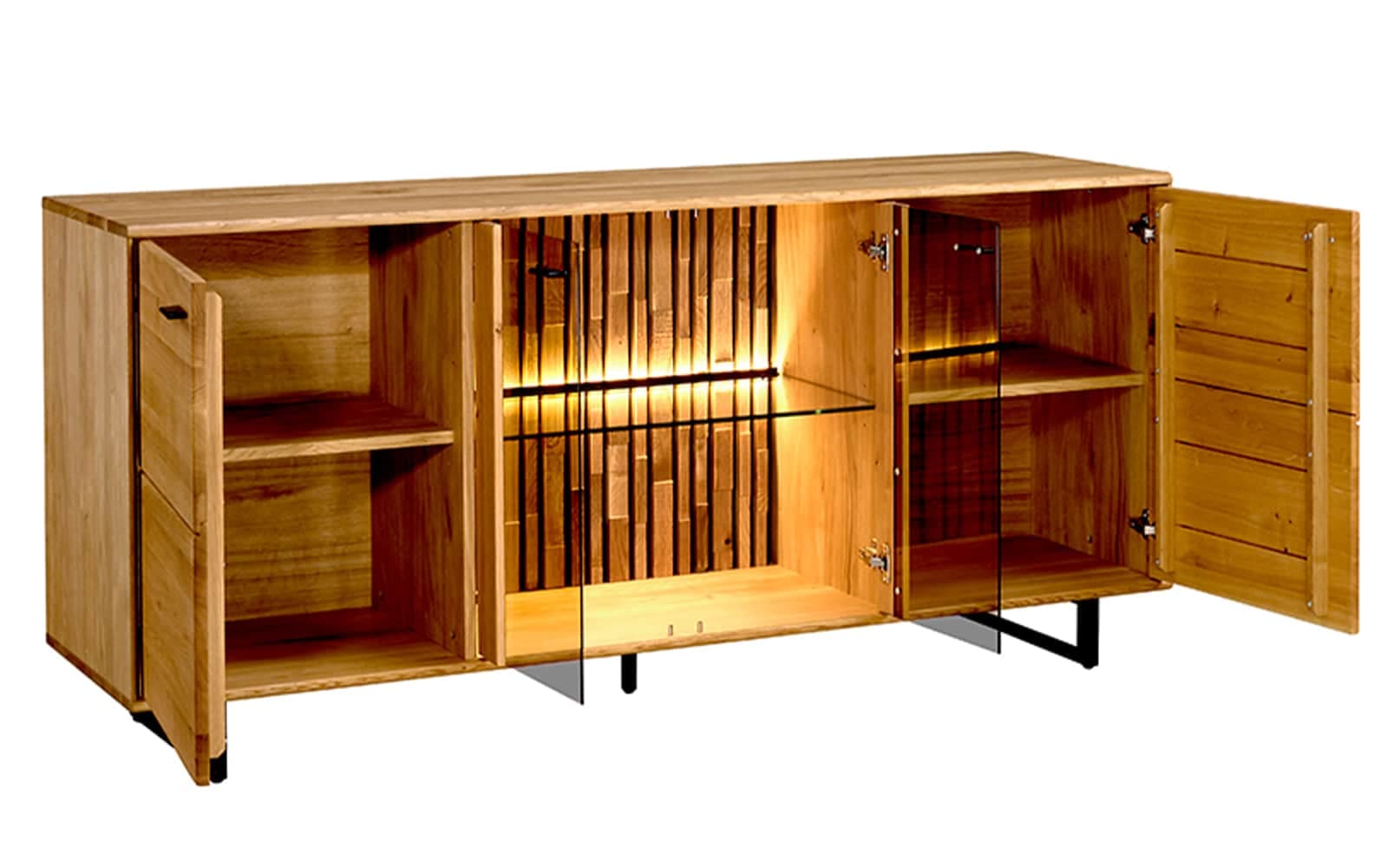 comoda tv urban, stejar masiv, 179x49x62,5cm (copiază)