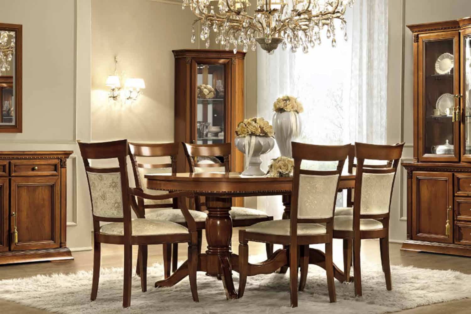 masa ovala victoria, extensibila, 160/240 x 100 x 78 cm