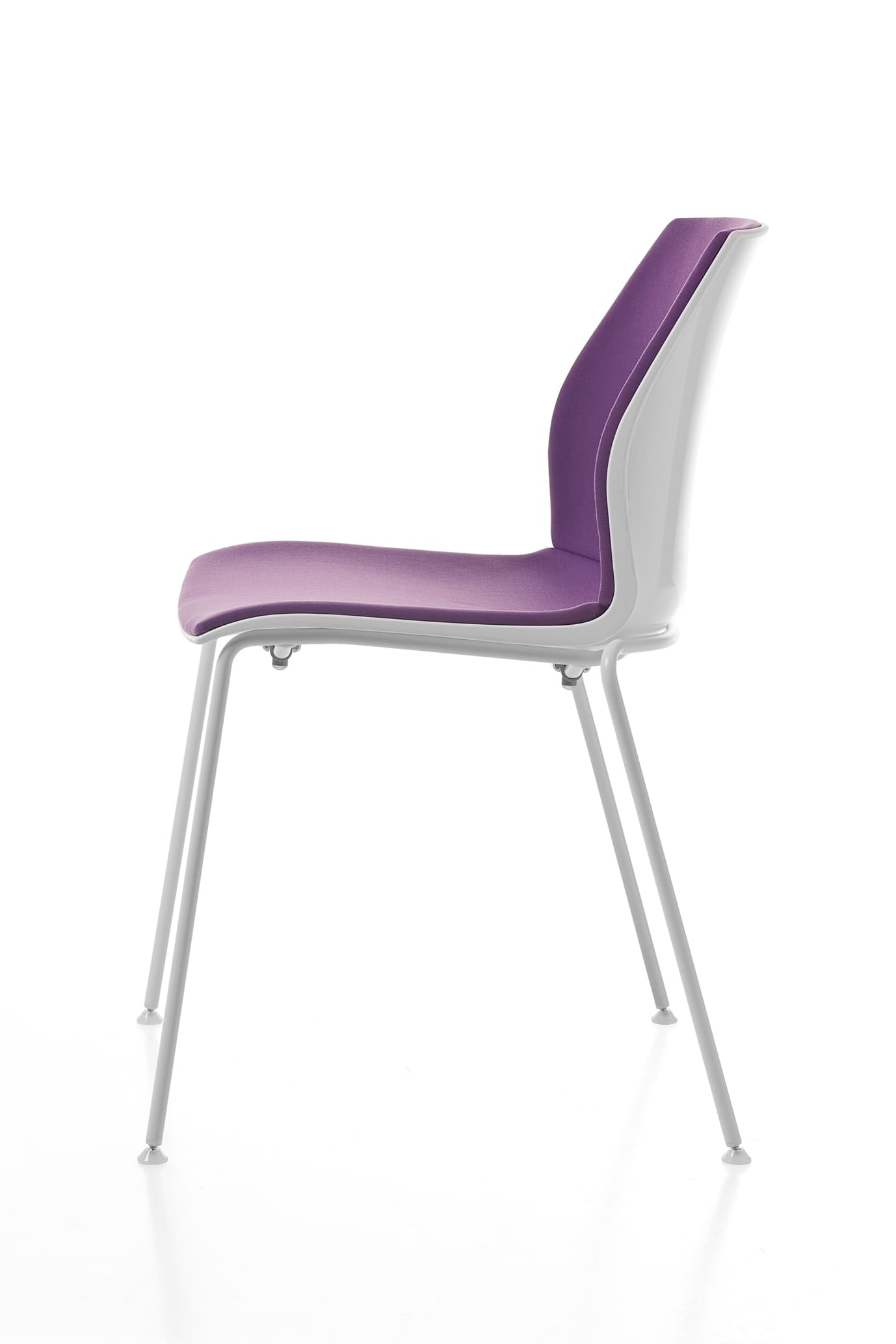 Scaun Kalea cadru fix cu 4 picioare din otel, 52x80x46 cm